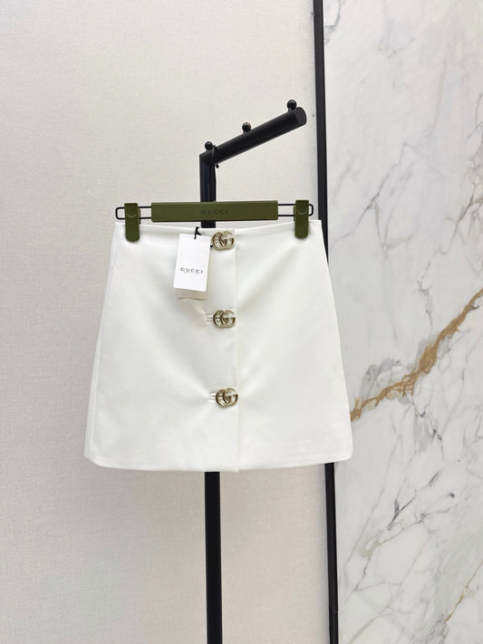 26FW New A-line Skirt with GG Hardware Detail 🤍❤️