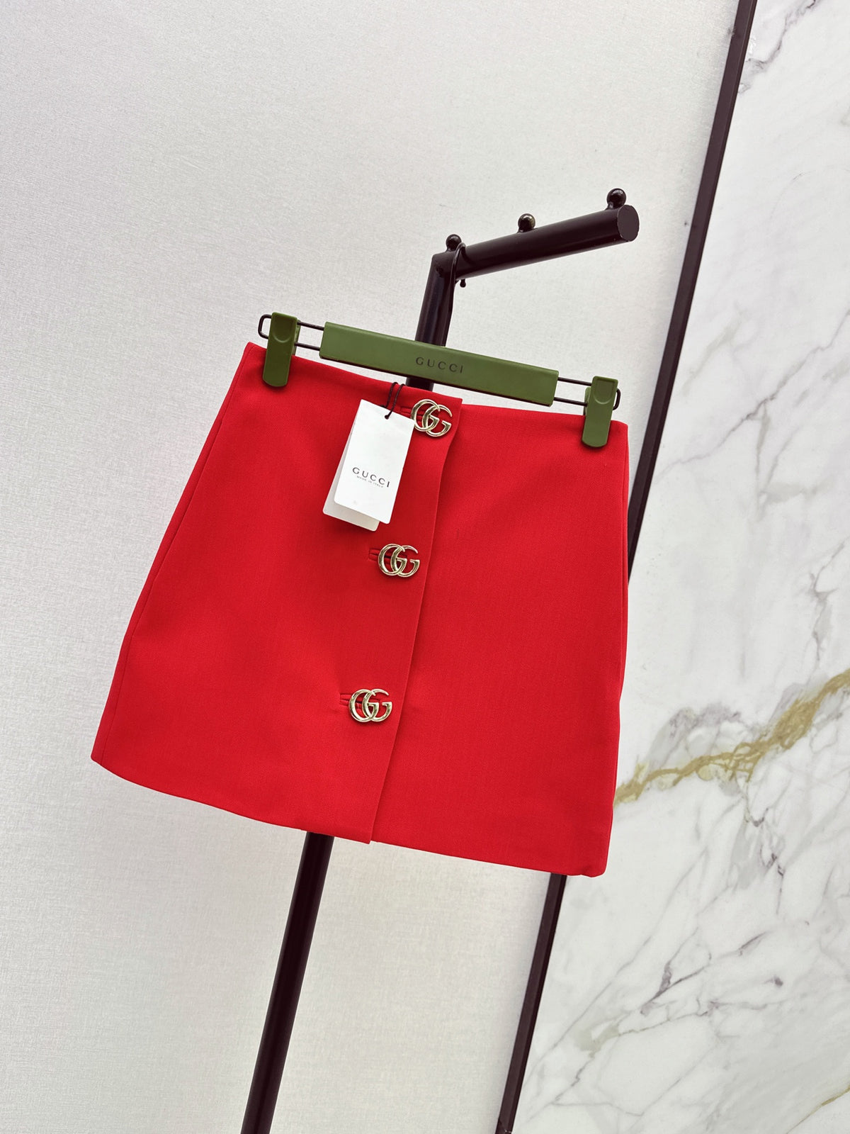 26FW New A-line Skirt with GG Hardware Detail 🤍❤️
