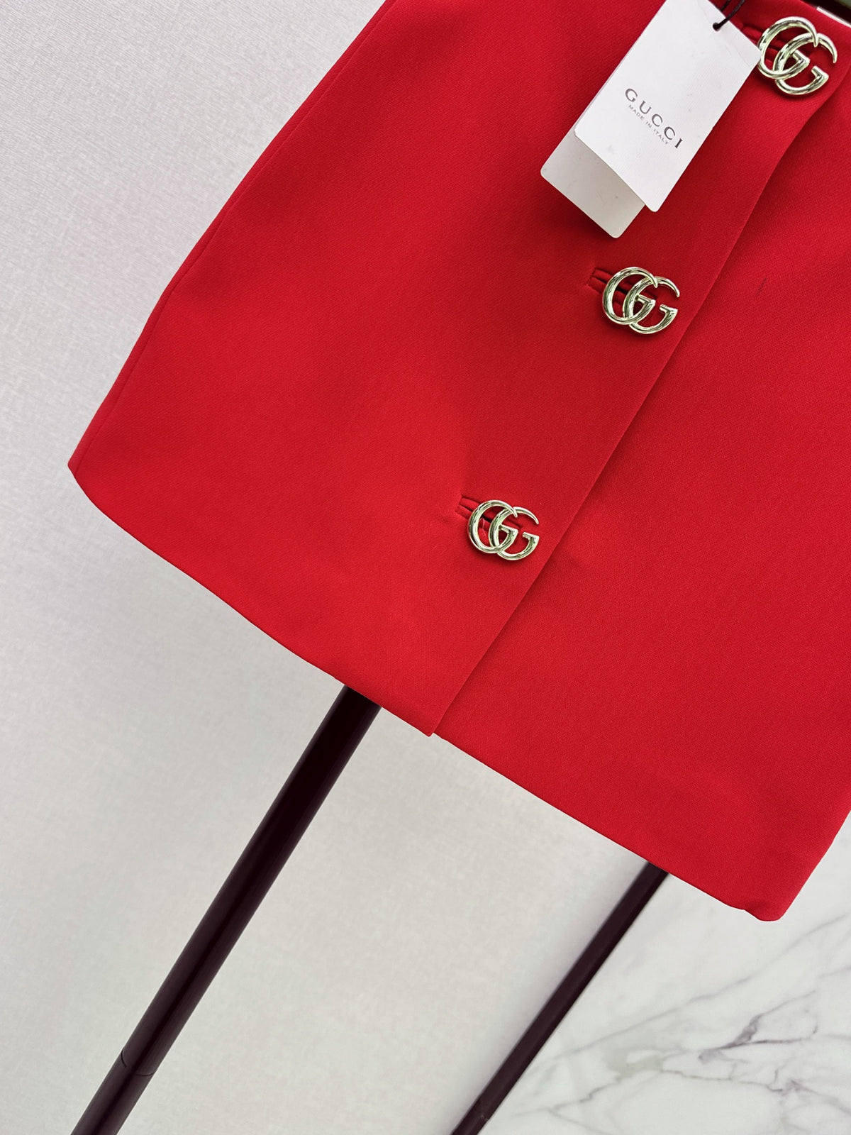 26FW New A-line Skirt with GG Hardware Detail 🤍❤️