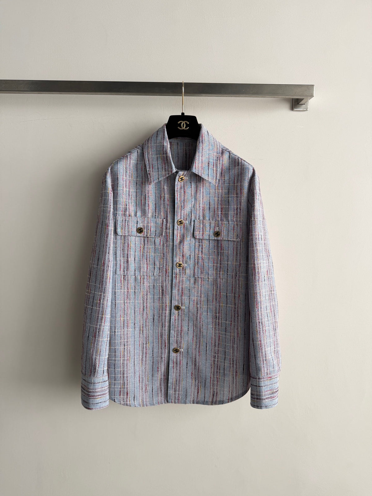 🔥Highest Quality🔥26FW New Vertical-Stripe Long-Sleeve Shirt 🩶