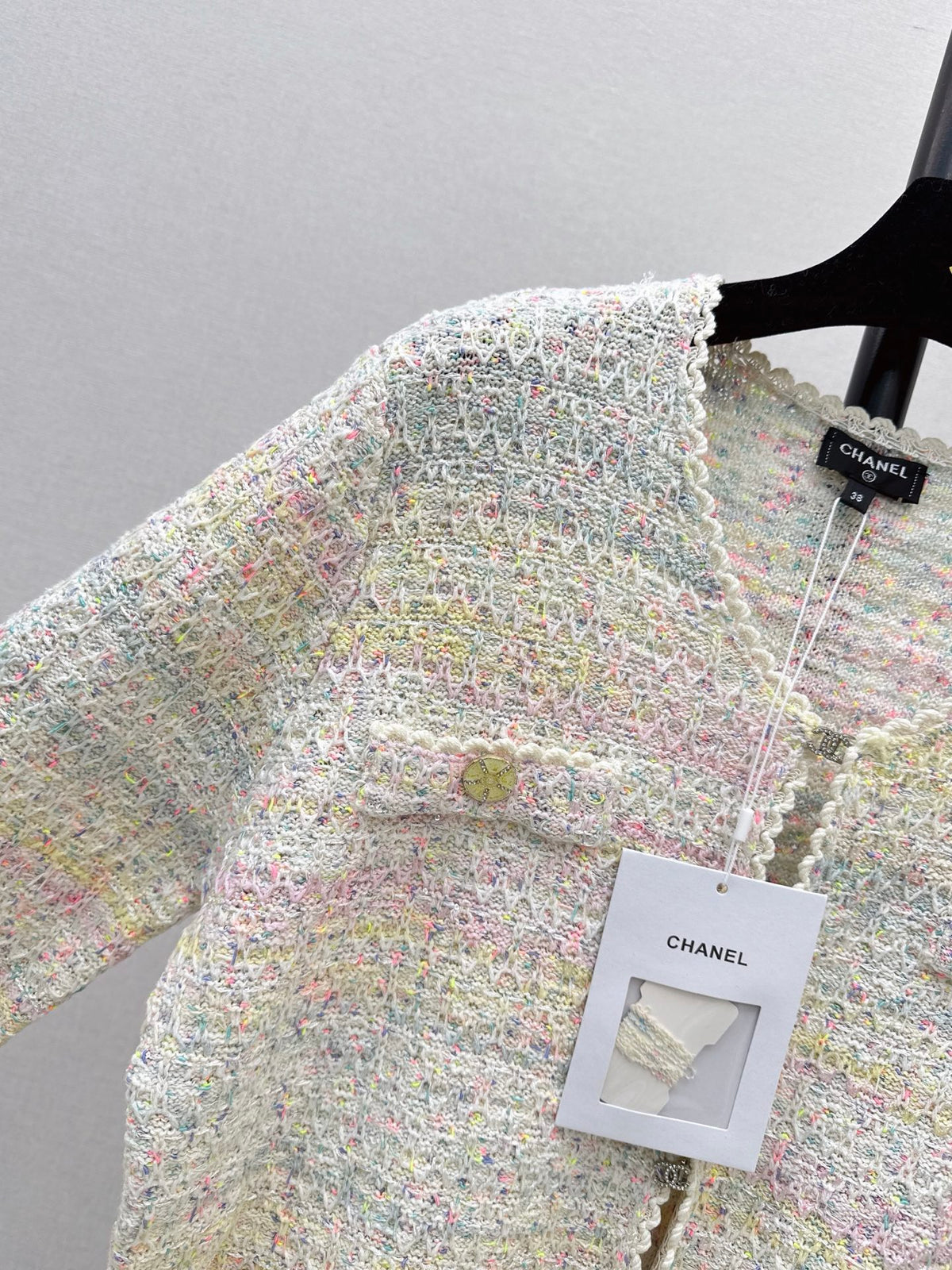26FW New Rainbow Yarn Crew-Neck Knit Cardigan 🤍
