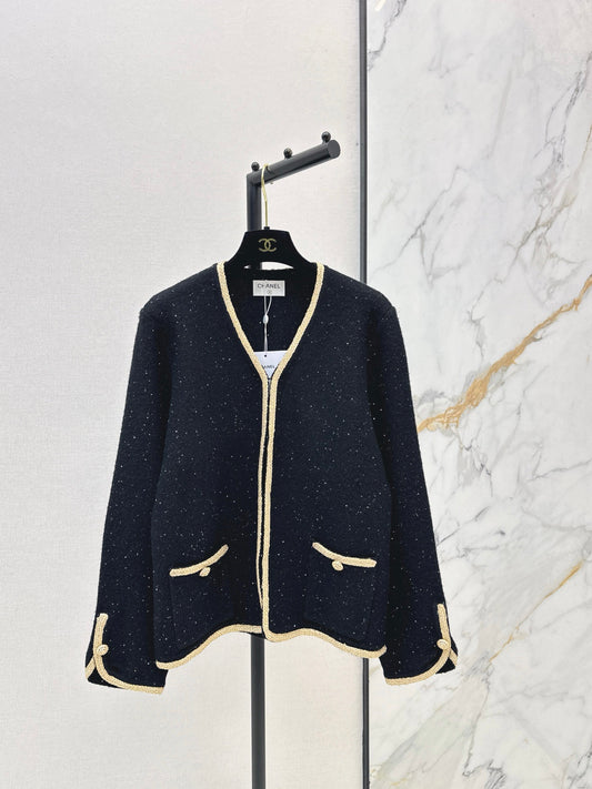 ❤️‍🔥Limited edition❤️‍🔥26FW New Cardigan with Gold Trim 🖤