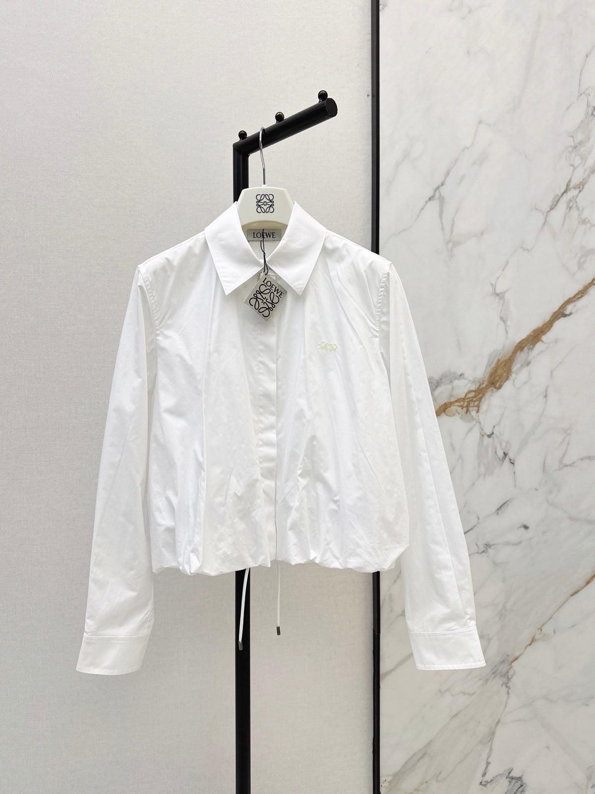26FW New Balloon-Sleeve Shirt with Bud-Style Detail 🤍🤎💙