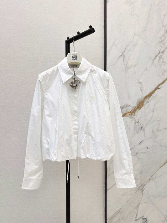 26FW New Balloon-Sleeve Shirt with Bud-Style Detail 🤍🤎💙