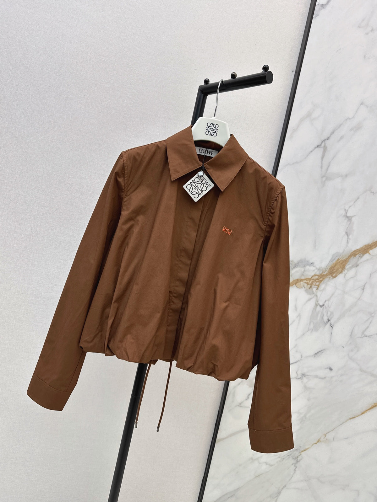 26FW New Balloon-Sleeve Shirt with Bud-Style Detail 🤍🤎💙