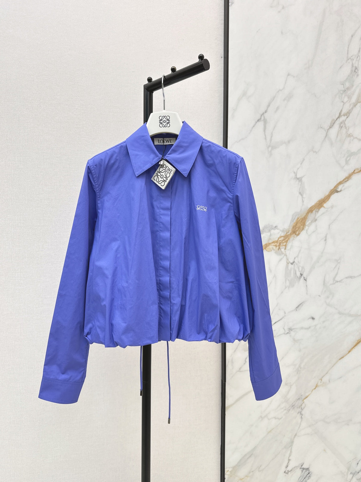 26FW New Balloon-Sleeve Shirt with Bud-Style Detail 🤍🤎💙