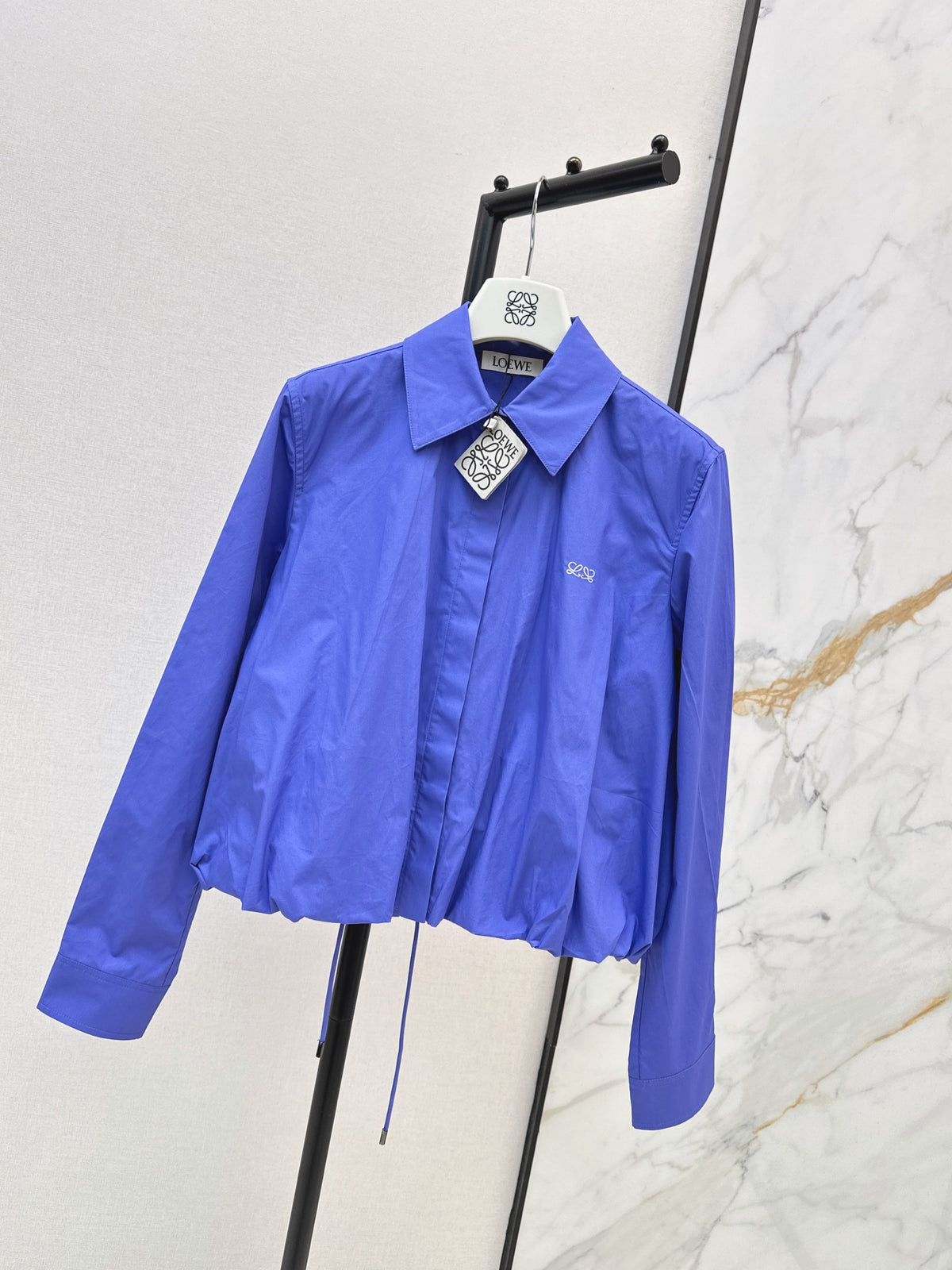 26FW New Balloon-Sleeve Shirt with Bud-Style Detail 🤍🤎💙
