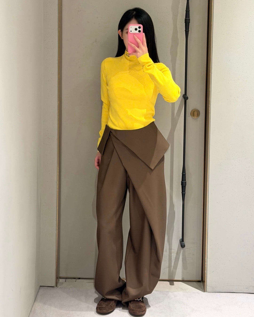 26FW New High-Waisted Wide-Leg Trousers 🤎🖤