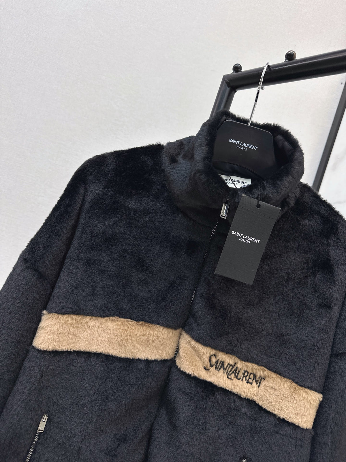 26FW New Faux Fur Stand-Collar Sports Jacket 🤎🖤
