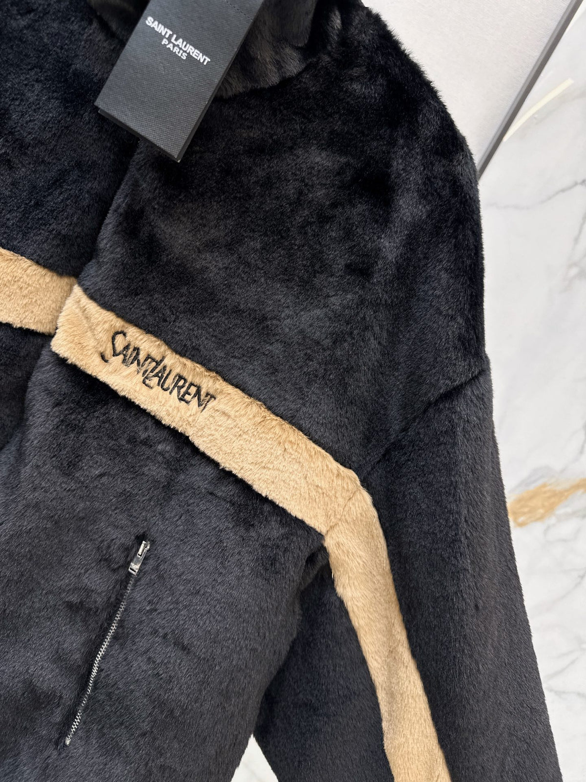 26FW New Faux Fur Stand-Collar Sports Jacket 🤎🖤