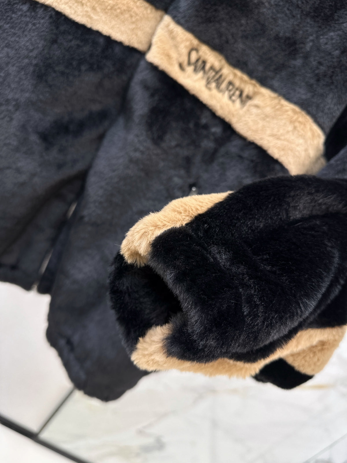 26FW New Faux Fur Stand-Collar Sports Jacket 🤎🖤