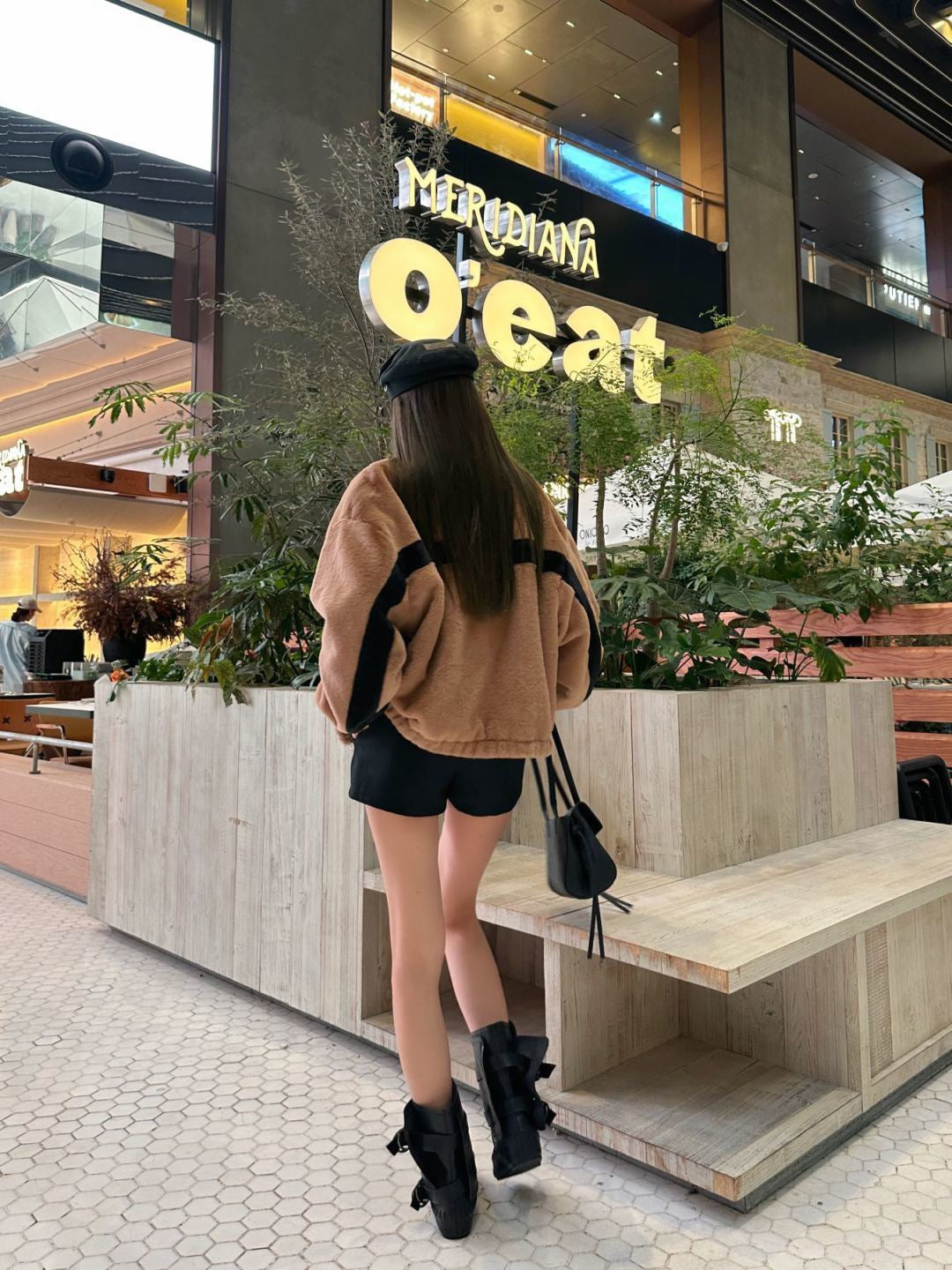 26FW New Faux Fur Stand-Collar Sports Jacket 🤎🖤