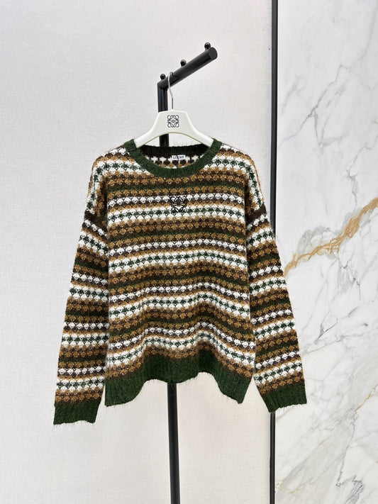 26FW New Striped Crew-Neck Sweater 🩵