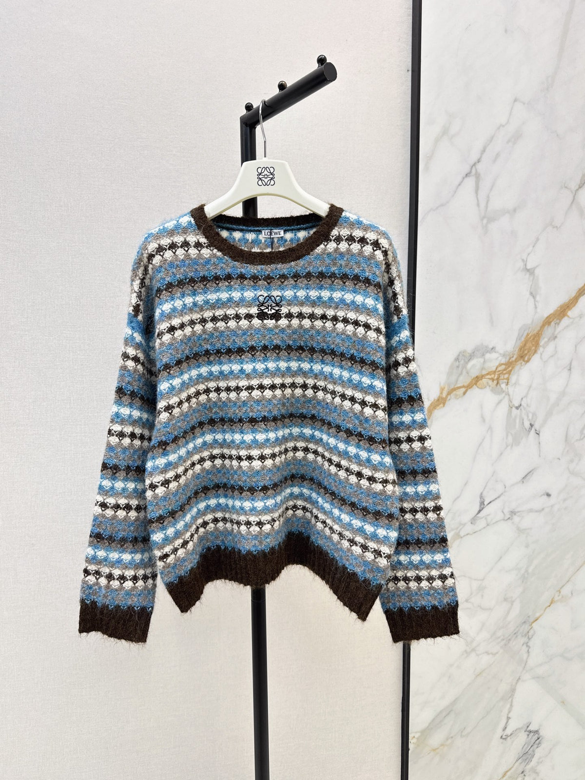 26FW New Striped Crew-Neck Sweater 🩵