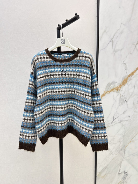 26FW New Striped Crew-Neck Sweater 🩵
