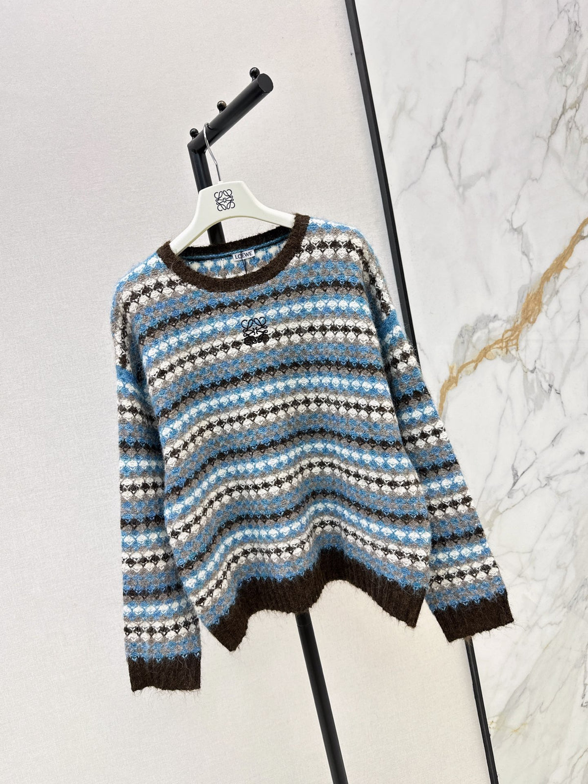 26FW New Striped Crew-Neck Sweater 🩵
