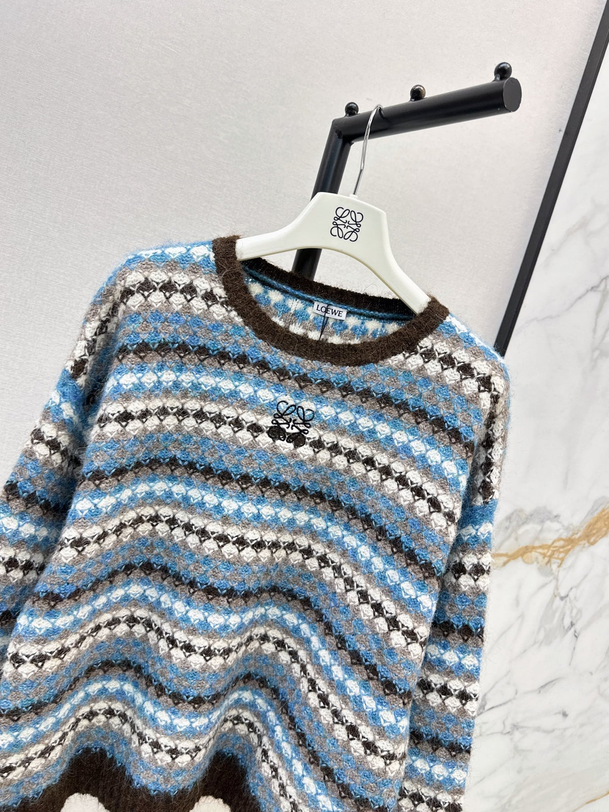 26FW New Striped Crew-Neck Sweater 🩵