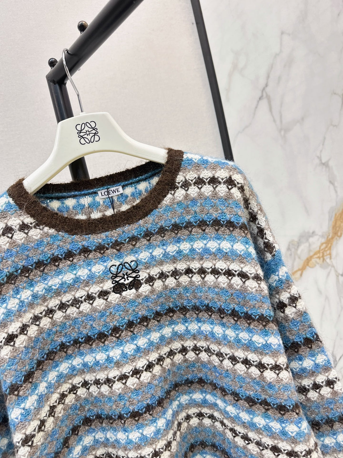 26FW New Striped Crew-Neck Sweater 🩵