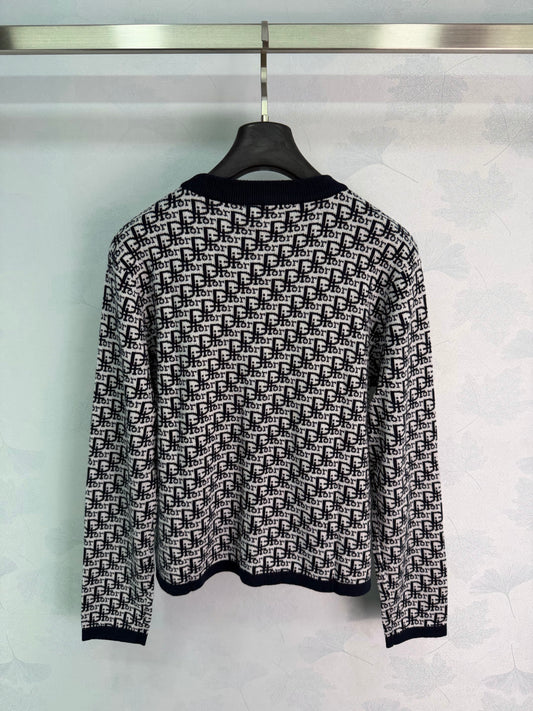 26FW New Monogram V-Neck Knit Cardigan