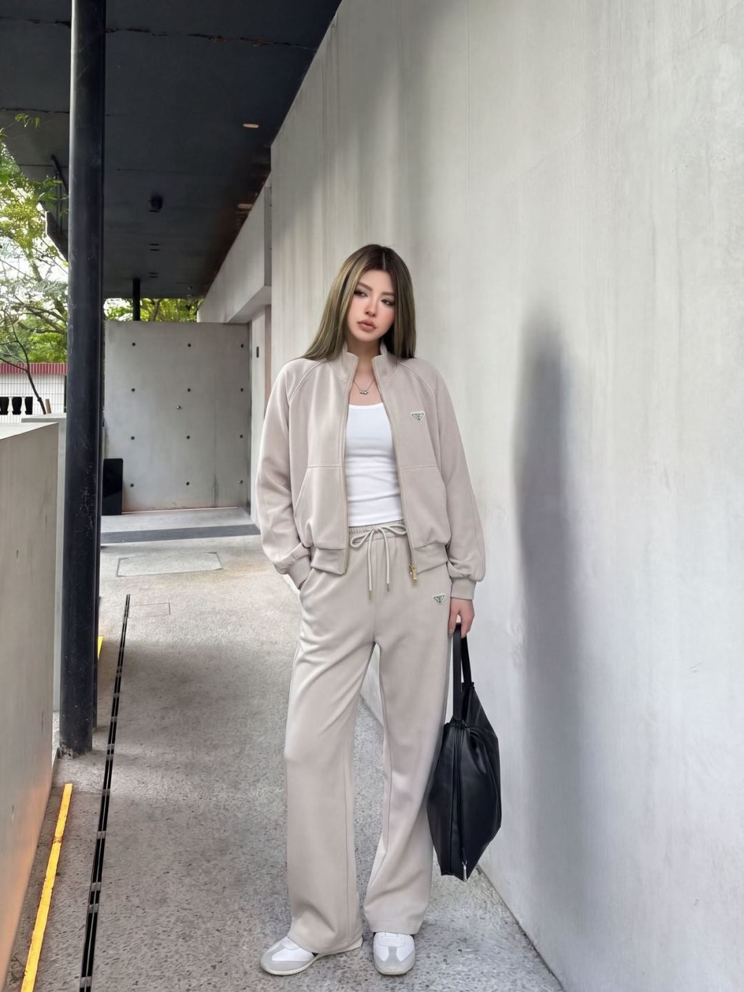 26FW New Casual Set with Triangle Logo 🤍🖤