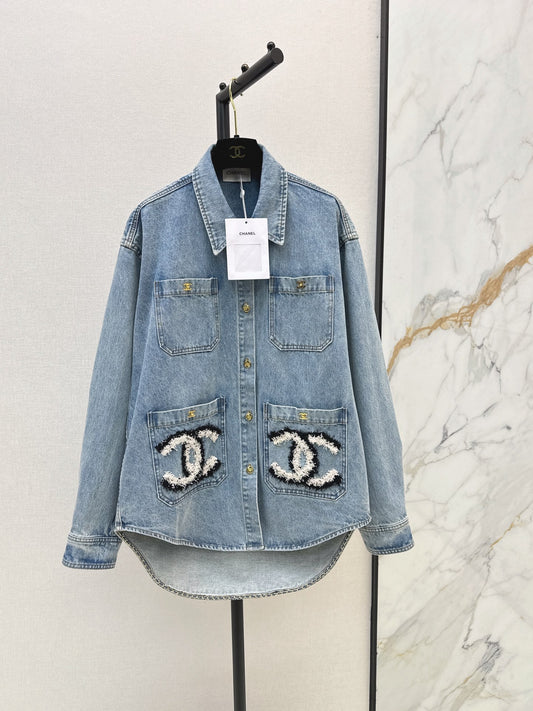 🔥Highest Quality🔥26FW New: Denim Shirt-Collar Jacket 🩵🖤