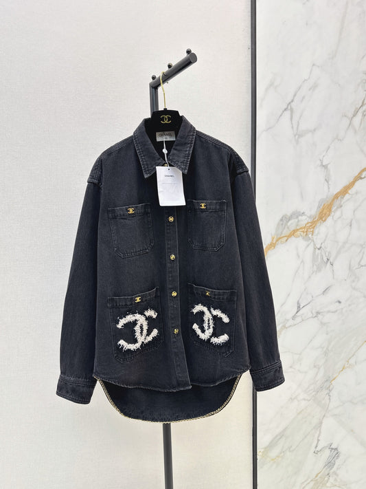 🔥Highest Quality🔥26FW New: Denim Shirt-Collar Jacket 🩵🖤