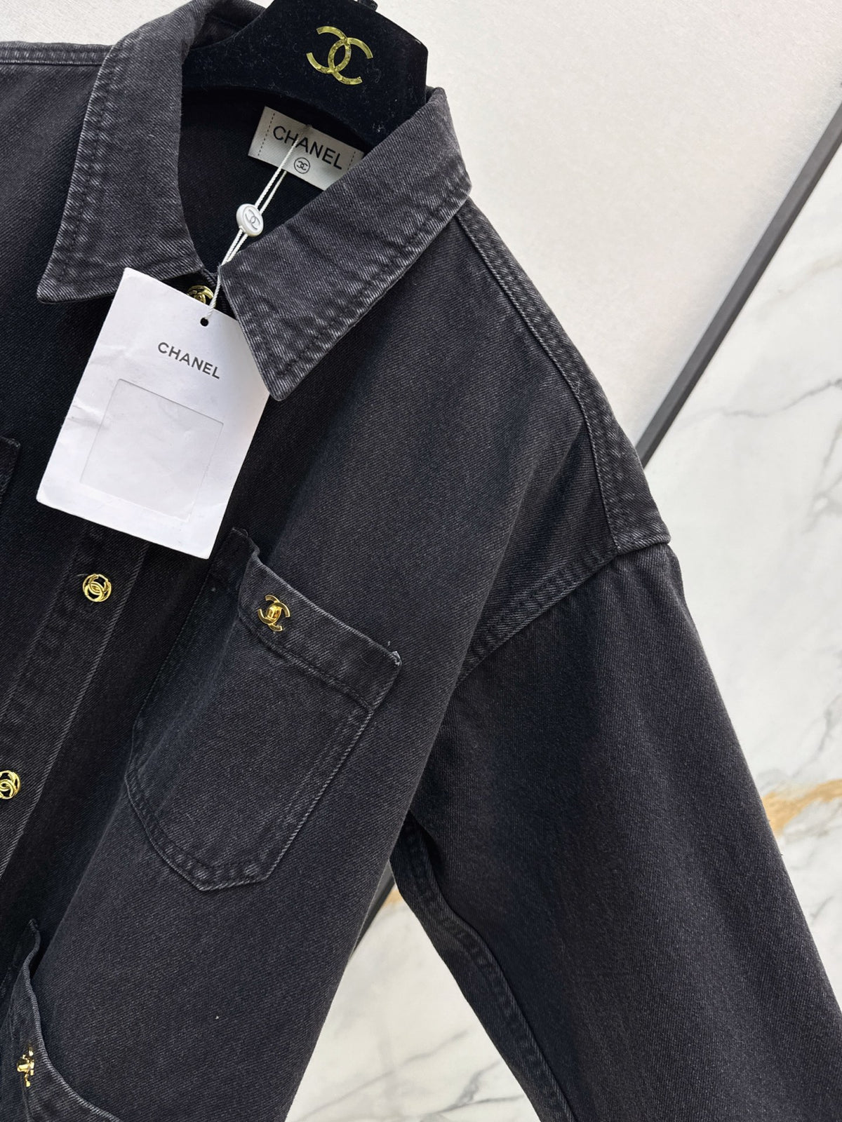 🔥Highest Quality🔥26FW New: Denim Shirt-Collar Jacket 🩵🖤