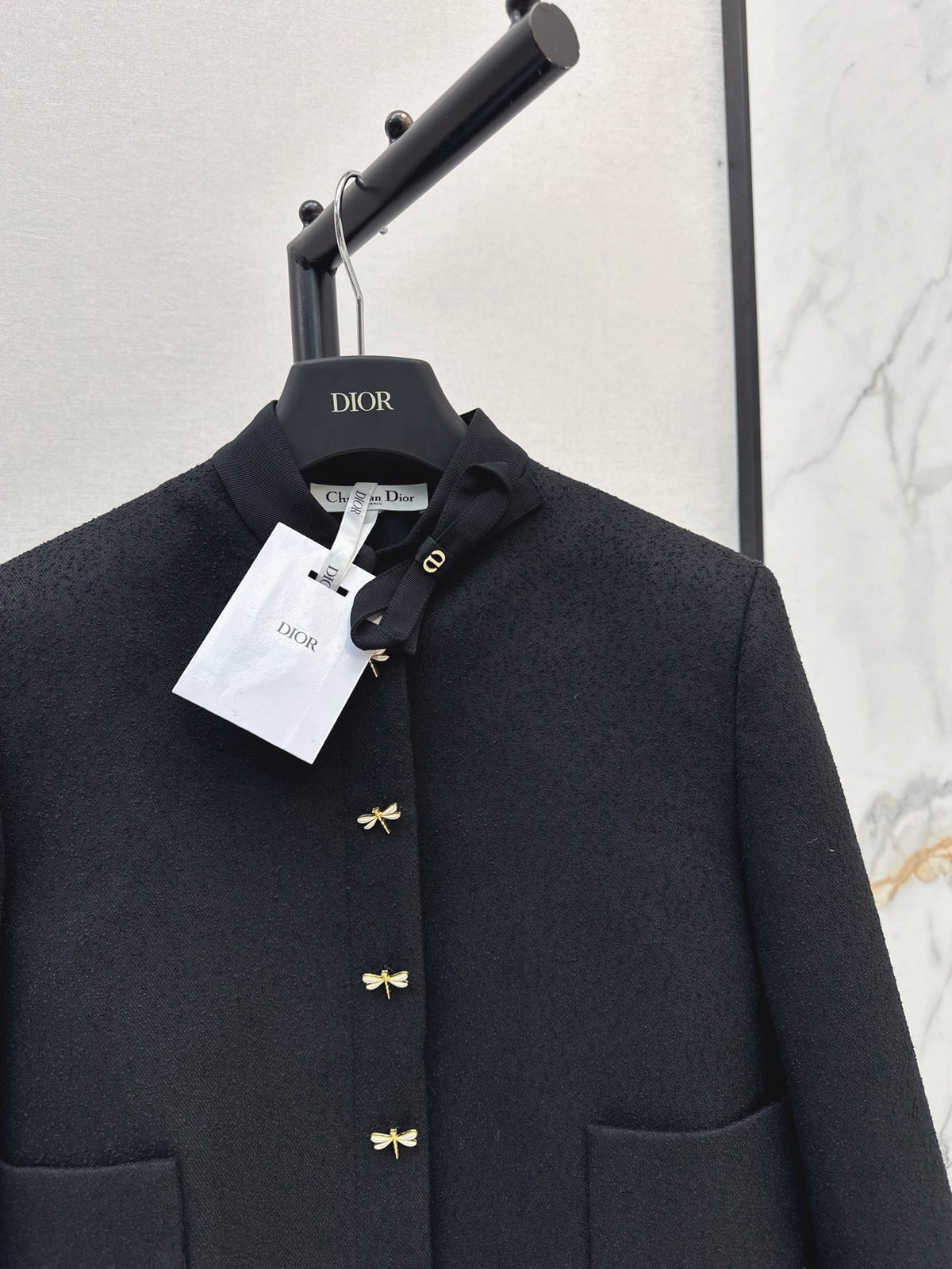 26FW New Black Jacket with Bow Detail 🖤