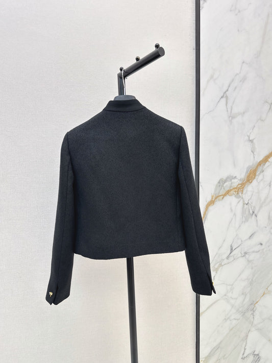 26FW New Black Jacket with Bow Detail 🖤