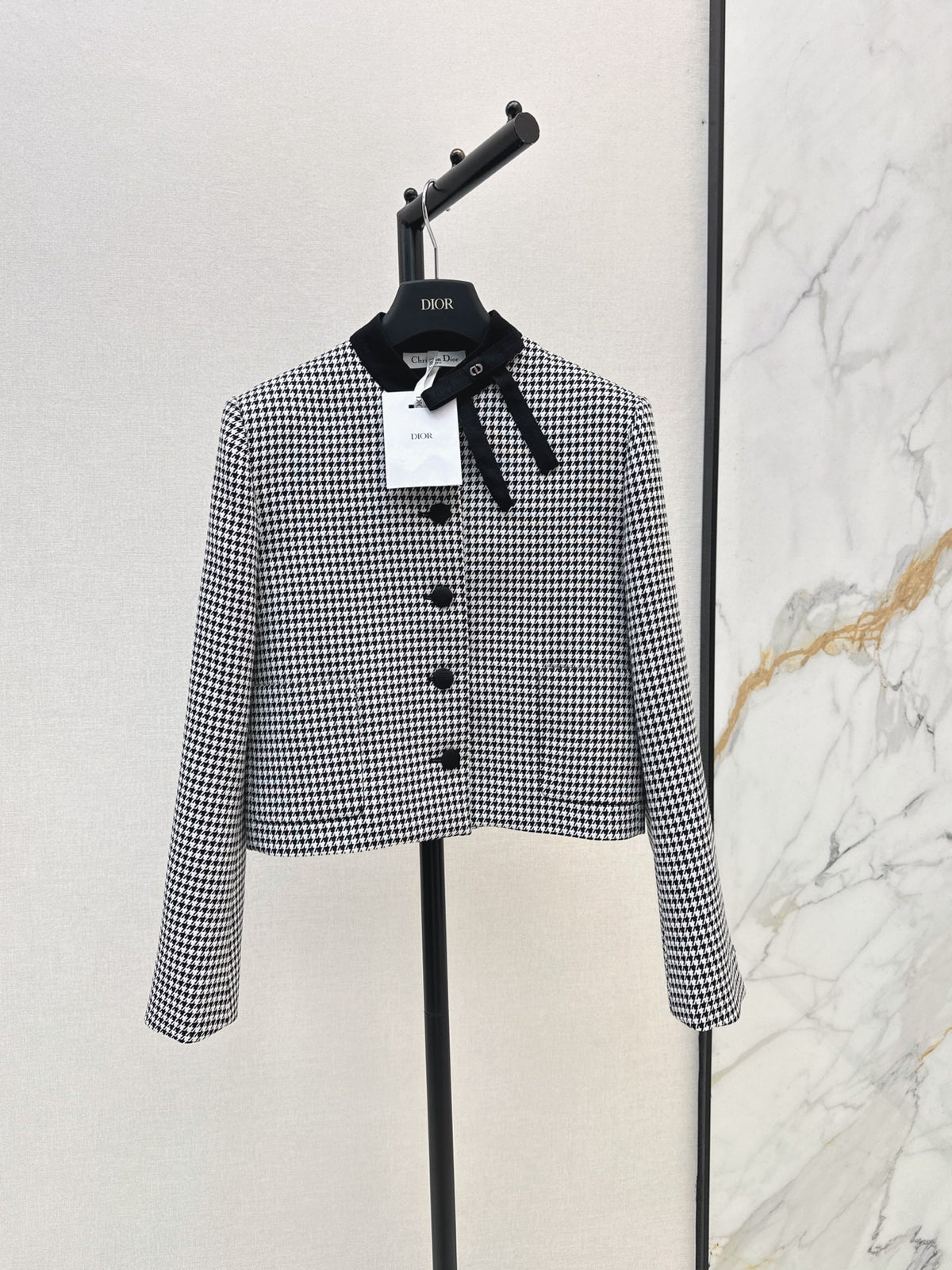 26FW New French-Style Stand-Collar Bow-Detail Jacket 🖤