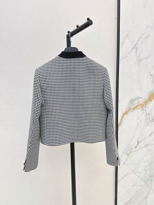 26FW New French-Style Stand-Collar Bow-Detail Jacket 🖤