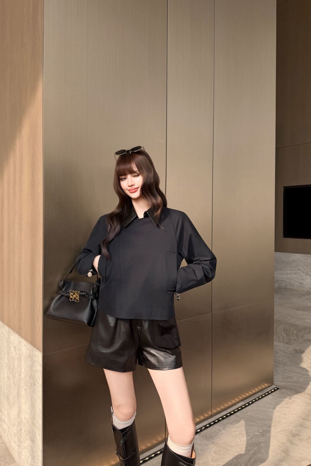 26FW New Color-Block Lapel Jacket 🖤