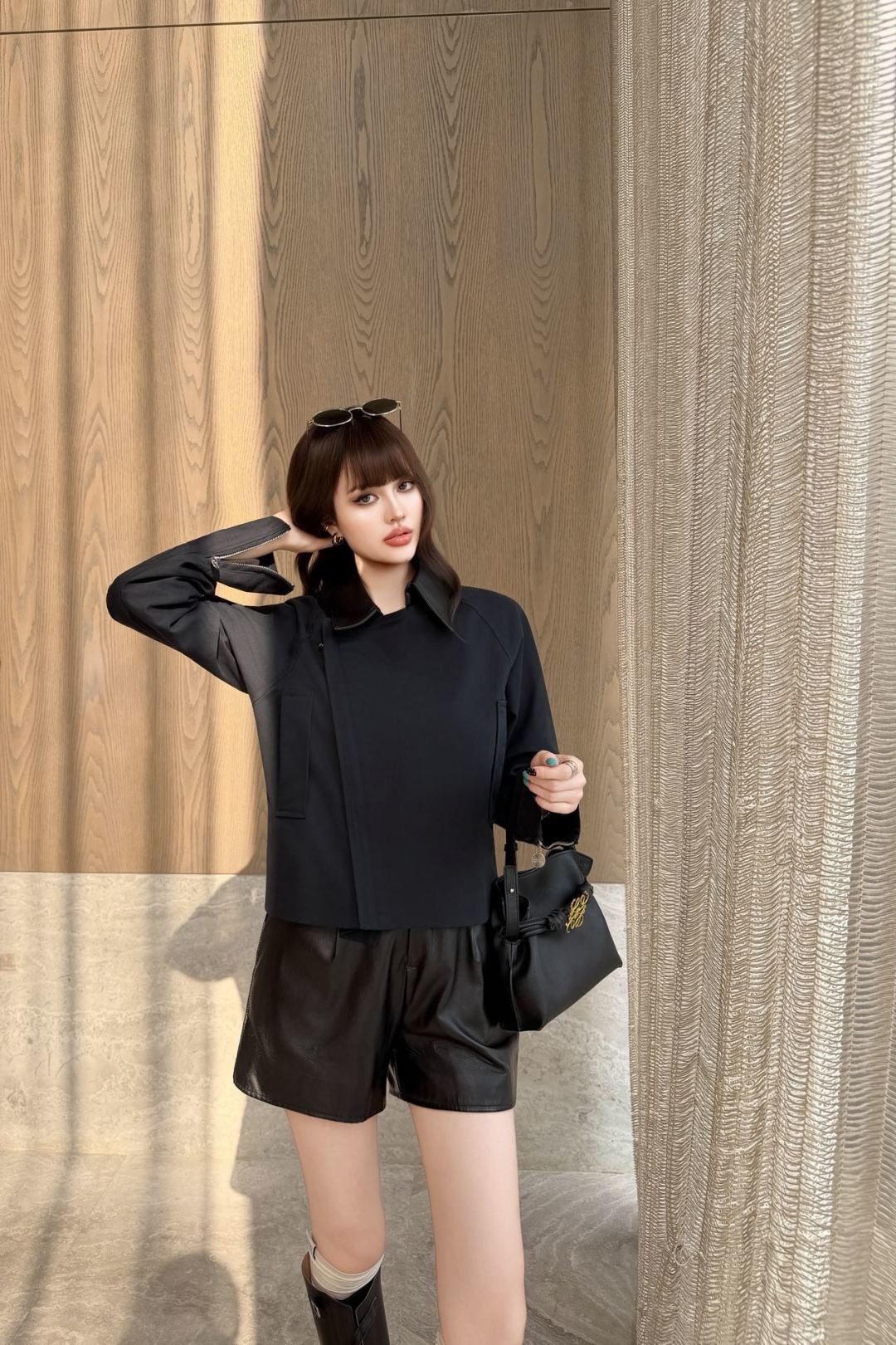 26FW New Color-Block Lapel Jacket 🖤