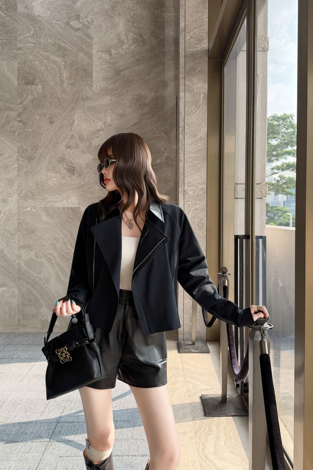 26FW New Color-Block Lapel Jacket 🖤
