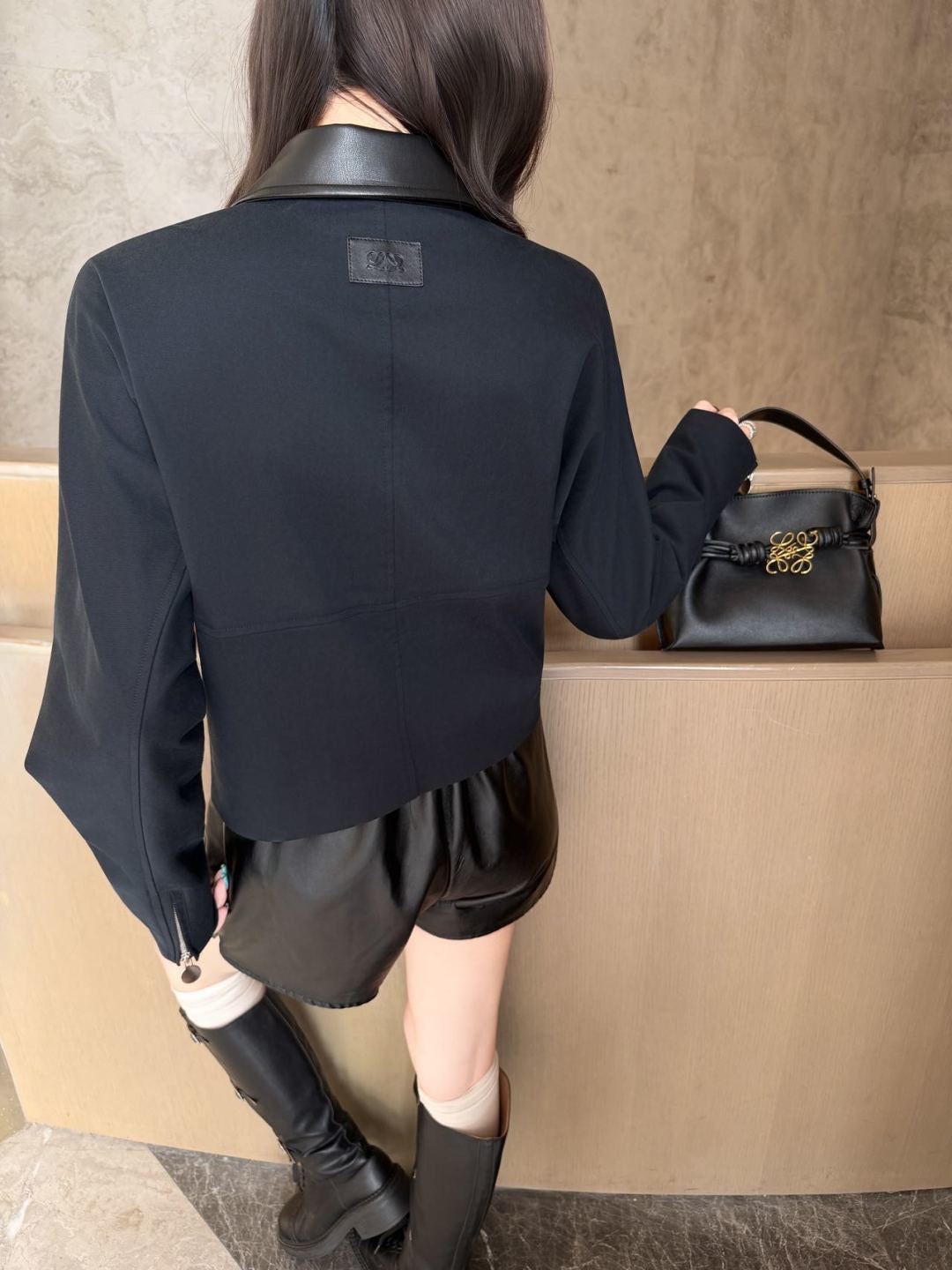 26FW New Color-Block Lapel Jacket 🖤