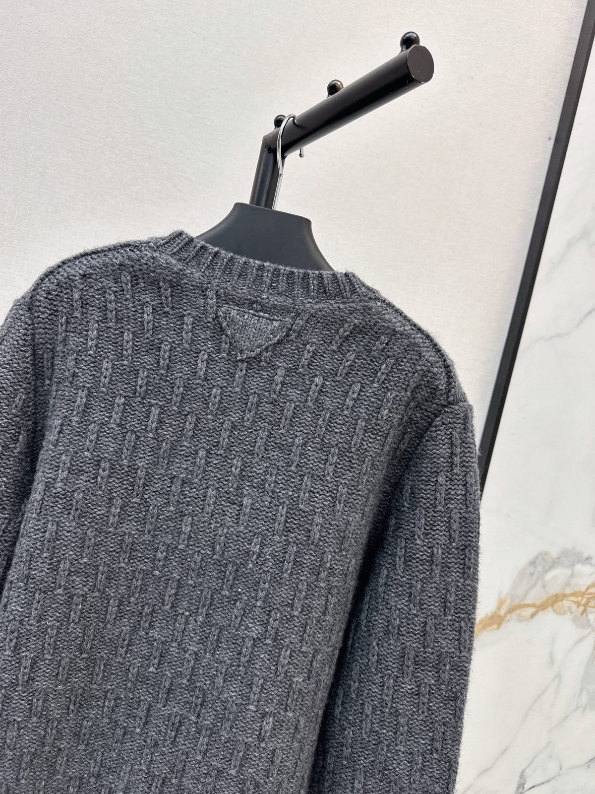 26FW New Crew-Neck Zip-Up Wool Knit Cardigan 🩶