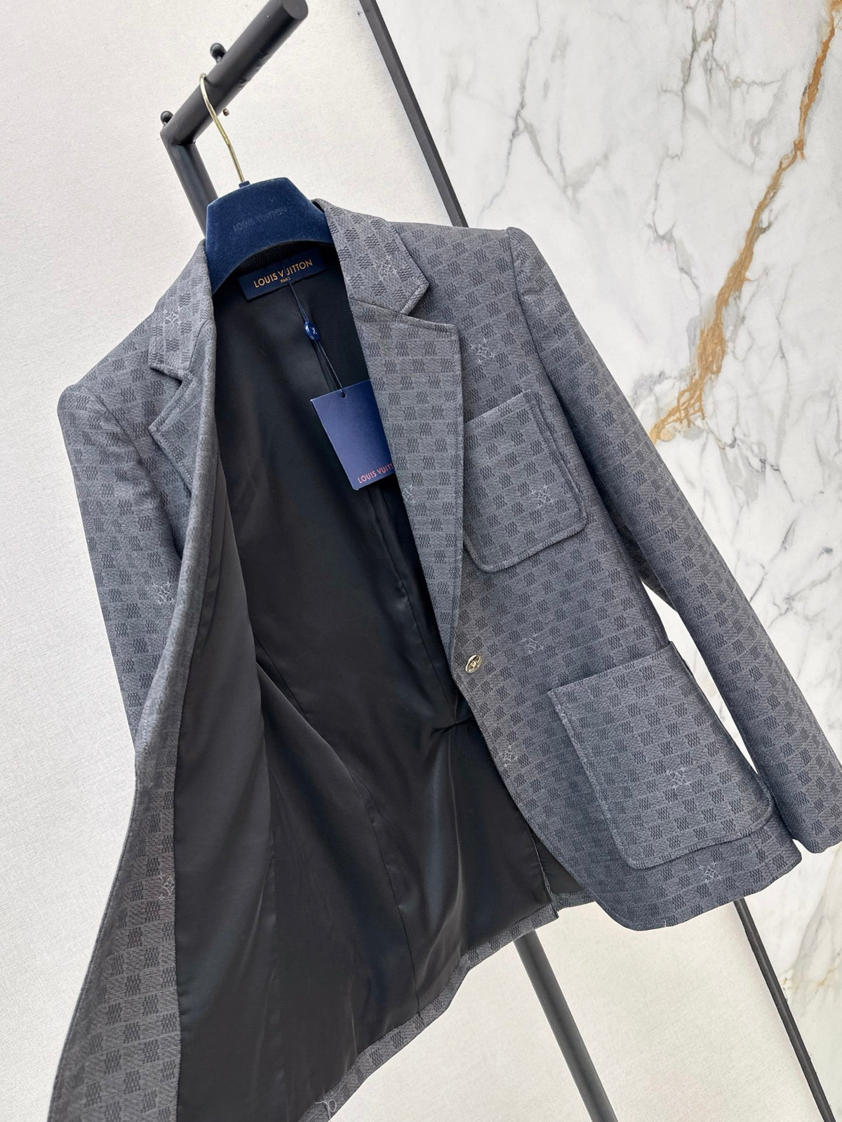 26FW New Checkered Lapel Blazer 🩶