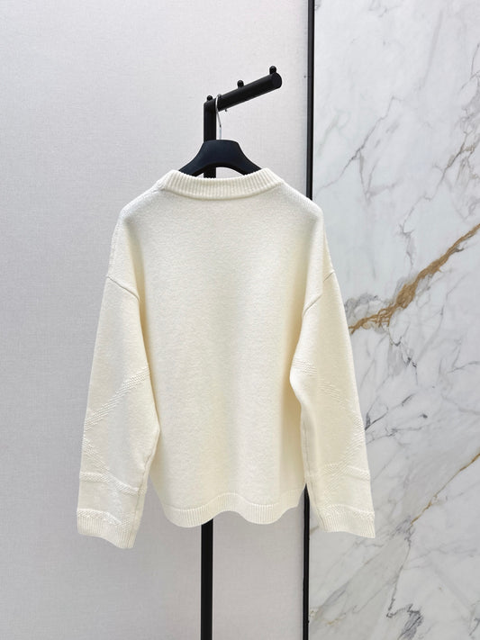 26FW New Snowflake-Pattern Jacquard Crewneck Sweater 🤍