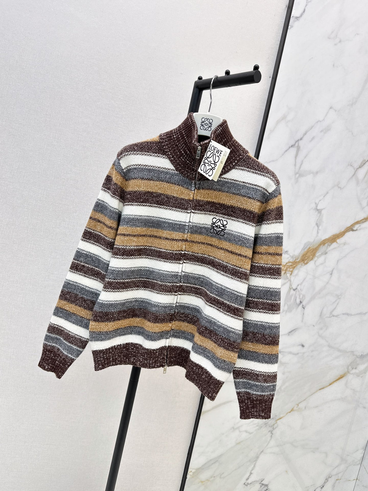 26FW New Color-Block Striped Cardigan 🤍