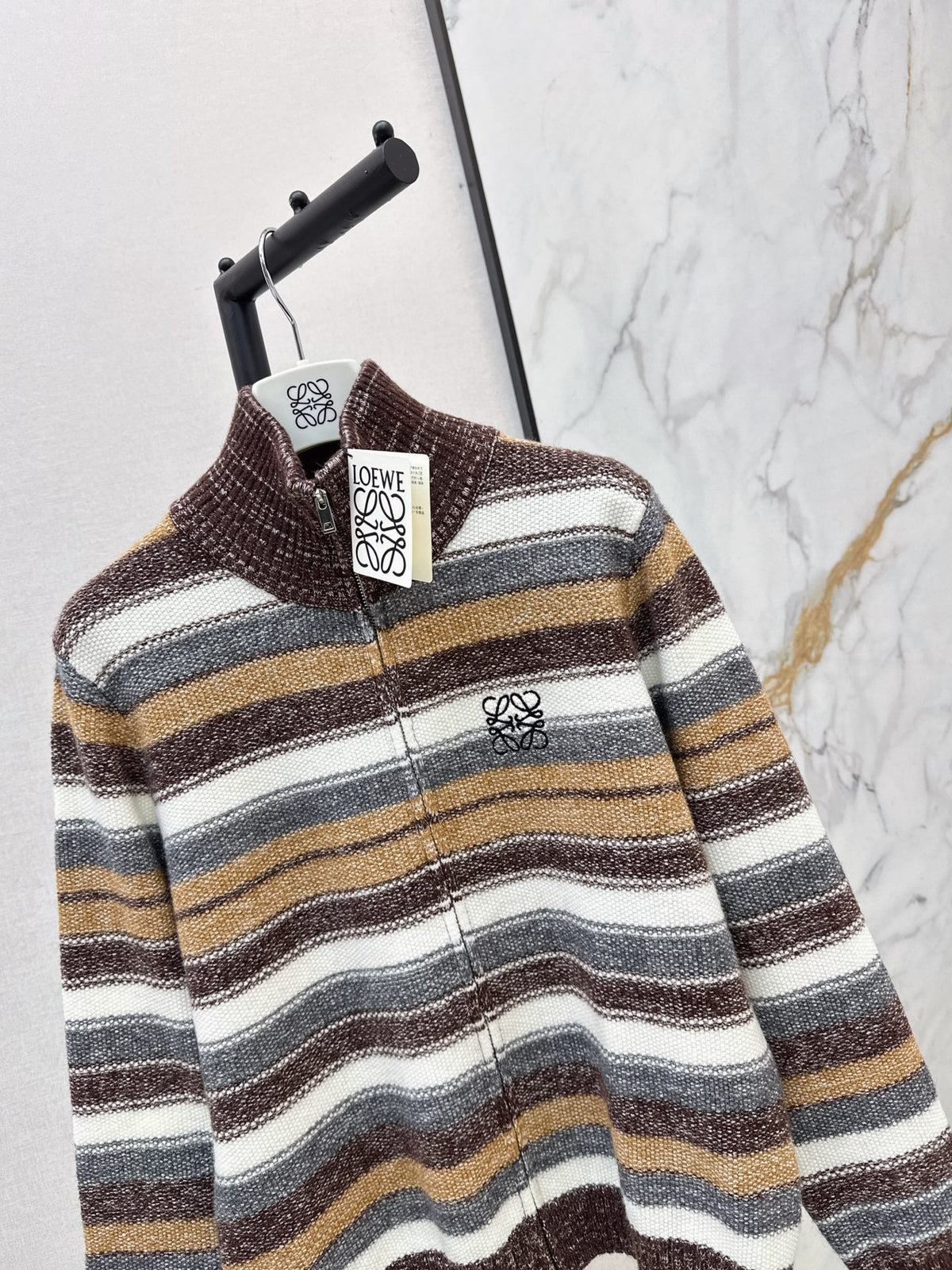 26FW New Color-Block Striped Cardigan 🤍