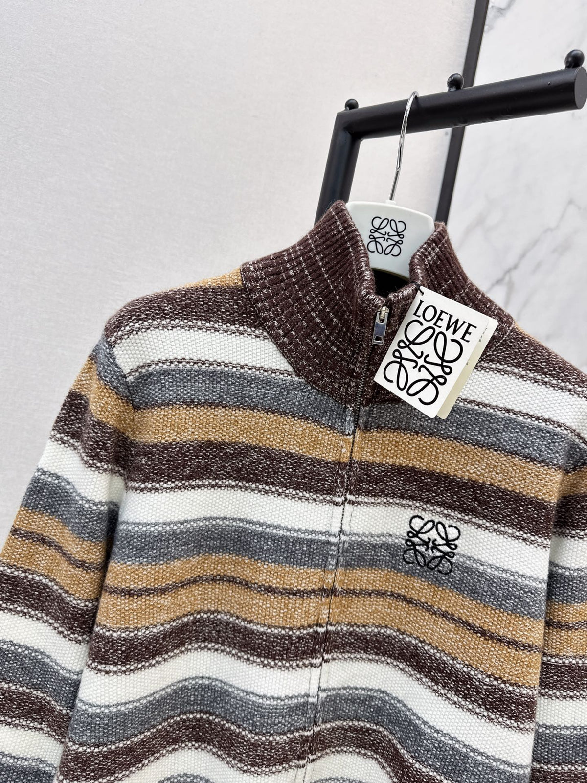 26FW New Color-Block Striped Cardigan 🤍