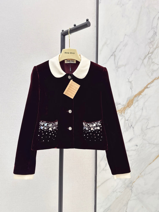 26FW New Velvet Jacket ❤️🖤