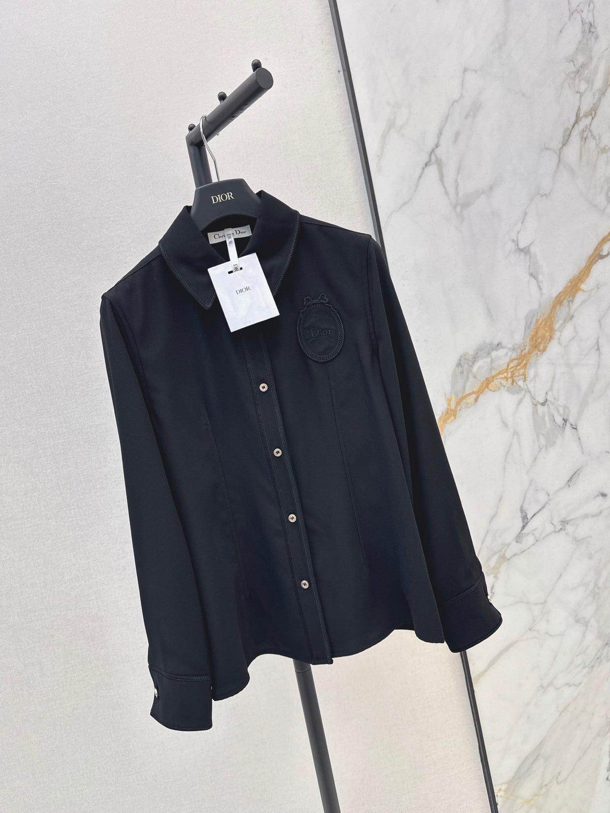 26FW New Embroidered-Detail Collared Shirt 🖤