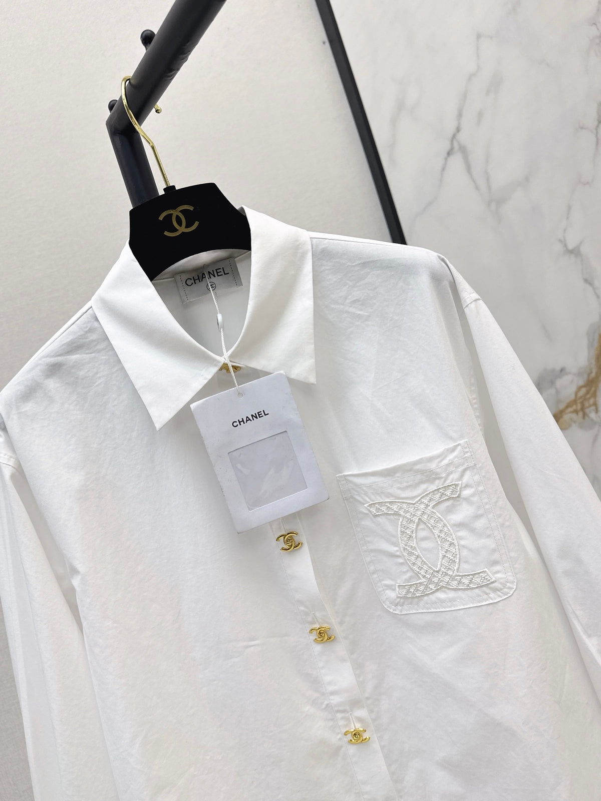 🔥Highest Quality🔥26FW New Collared Shirt with Pocket Detail 🤍