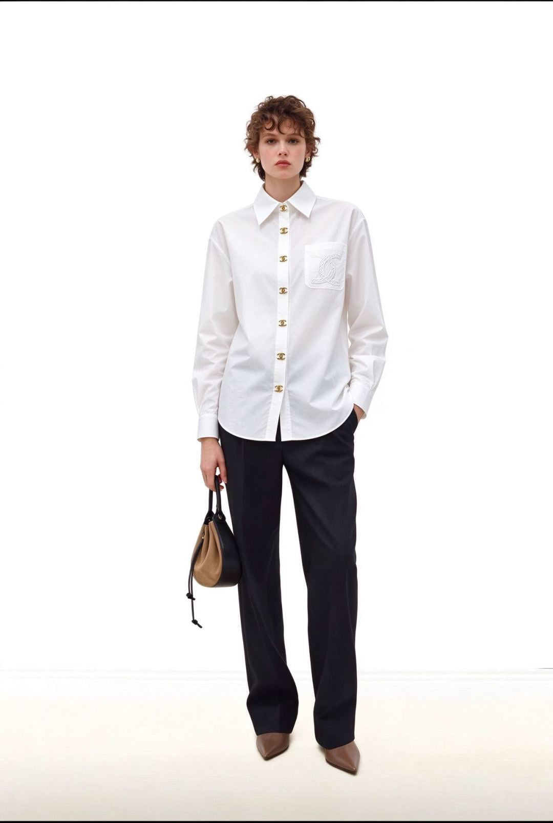 🔥Highest Quality🔥26FW New Collared Shirt with Pocket Detail 🤍