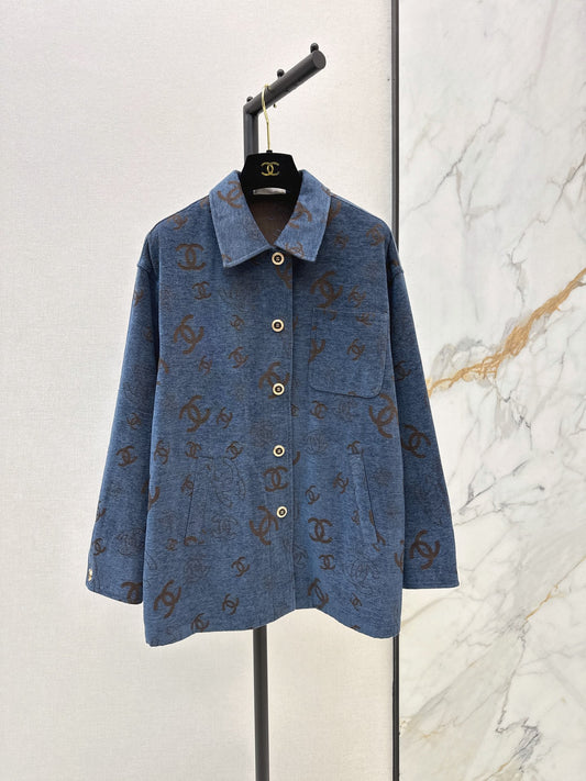 🔥Highest Quality🔥26FW New Letter-Print Collared Loose-Fit Jacket 🩵