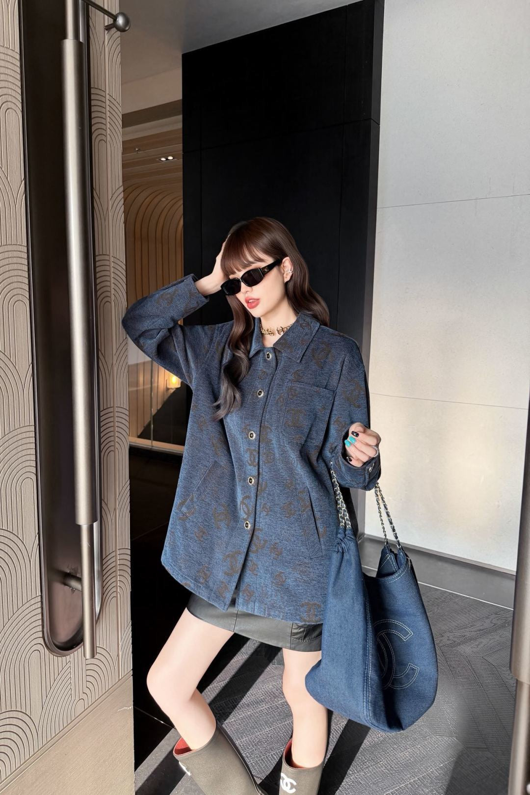 🔥Highest Quality🔥26FW New Letter-Print Collared Loose-Fit Jacket 🩵