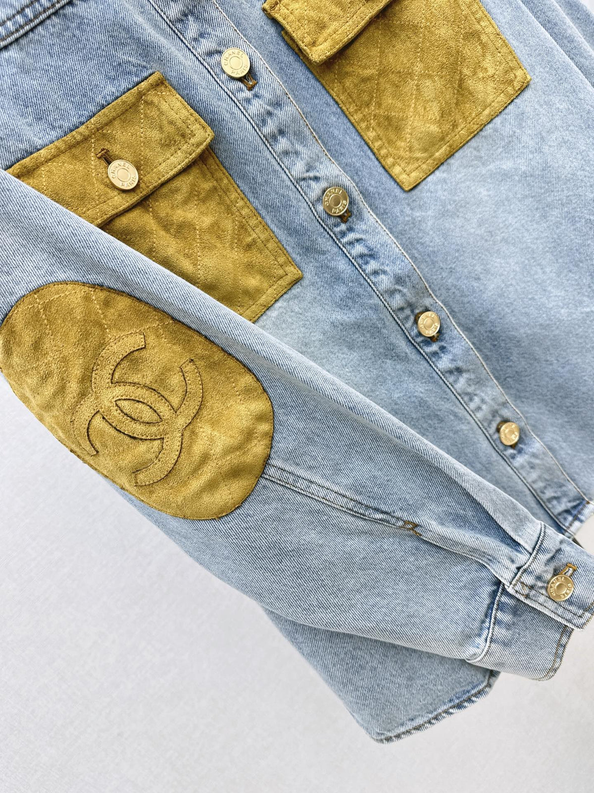 🔥Highest Quality🔥26FW New Collared Suede-Paneled Shirt Jacket 🩵