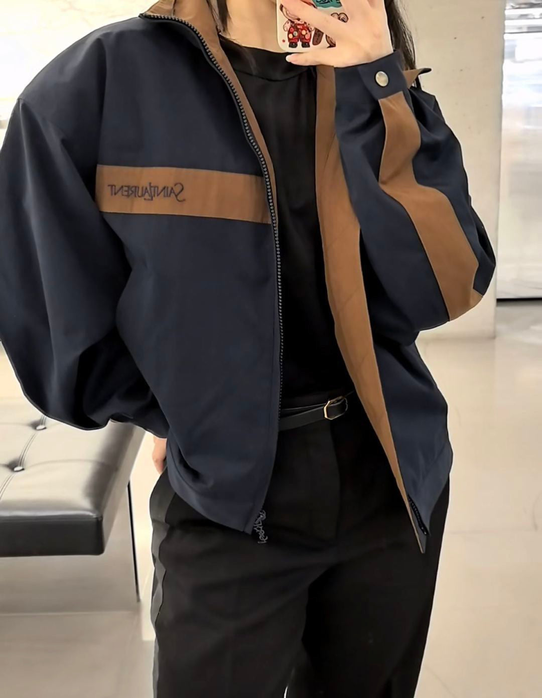 🔥Highest Quality🔥26FW New Color-Block Stand-Collar Jacket 🖤