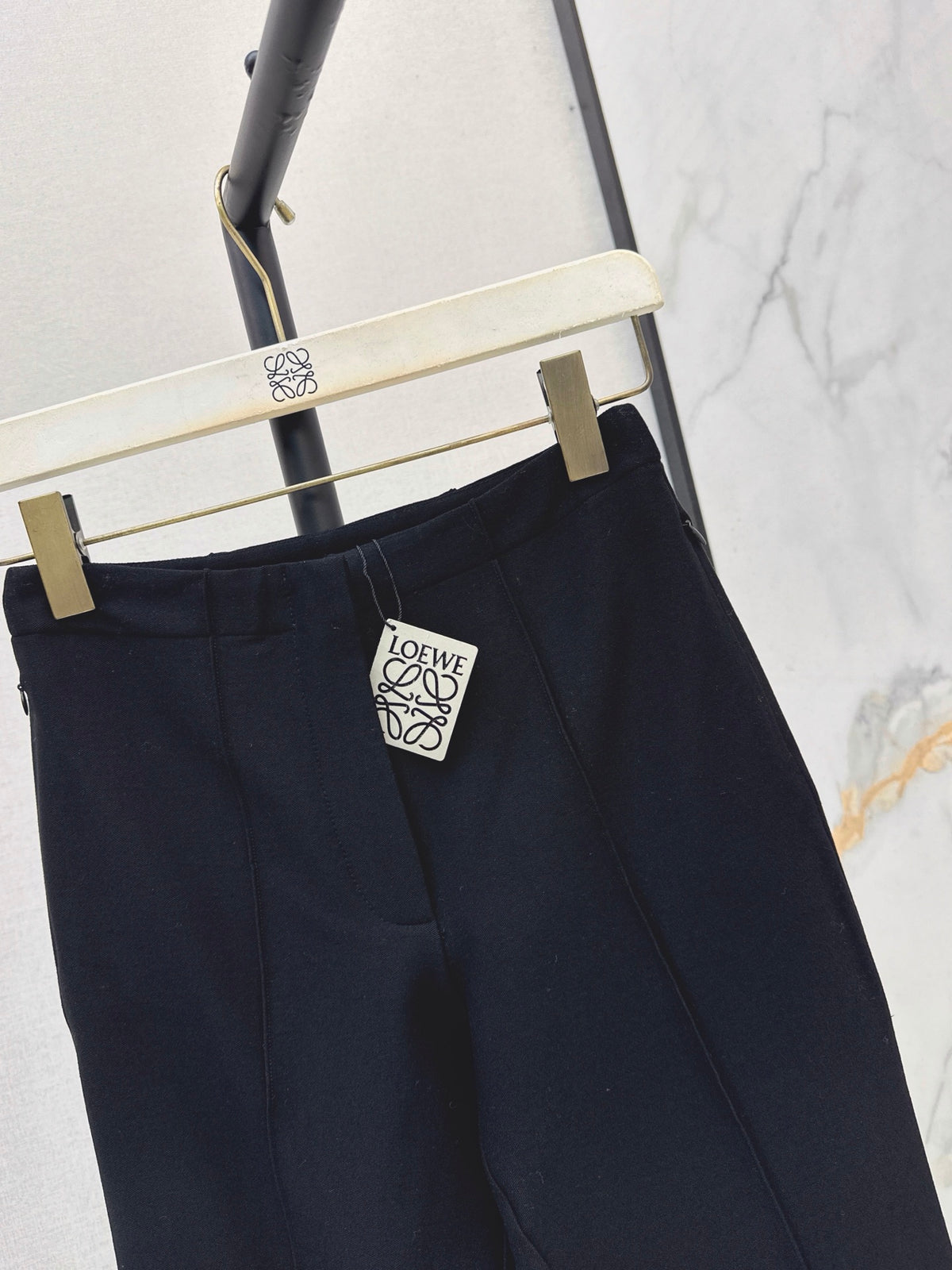 26FW New Black High-Waisted Stirrup Pants 🖤